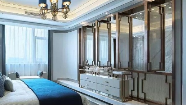 最美新中式，將不銹鋼裝飾運用到極致！